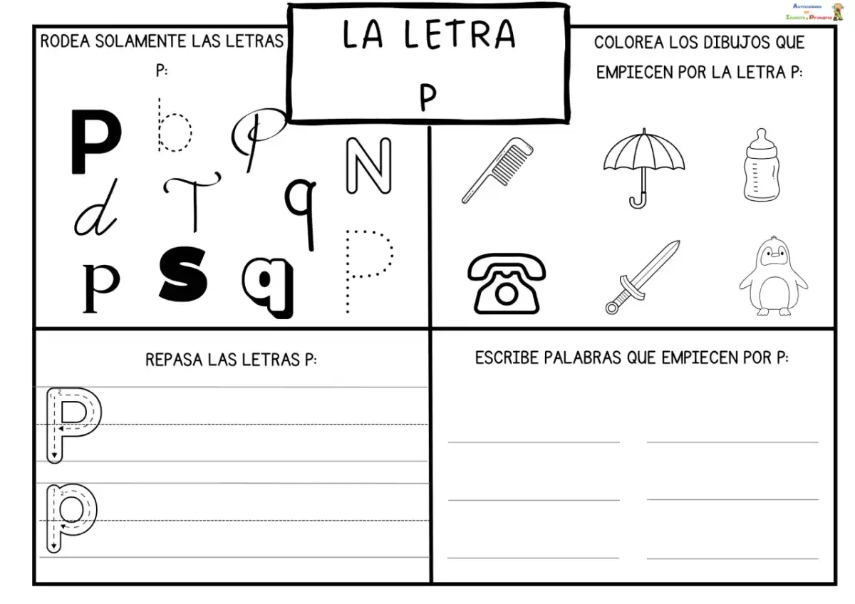 Fichas letra P - ¿Cómo elegir las que sí enseñan?